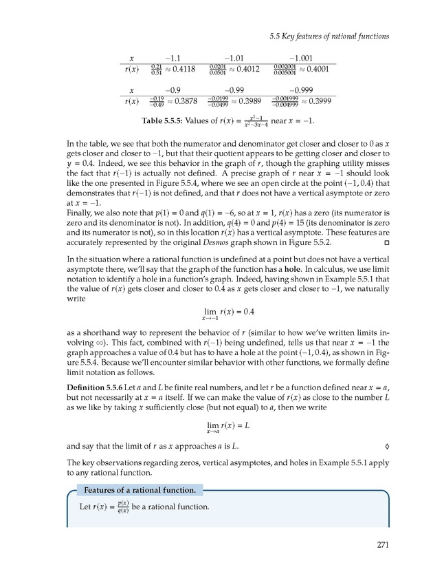 Active Preparation for Calculus - Page 271